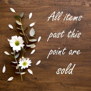 All items past here are SOLD